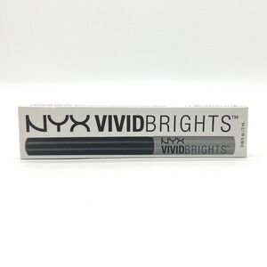 NYX Vivid Brights Liquid Eyeliner‎ VBL10 Gunmetal Gray Waterproof Bold Pigment